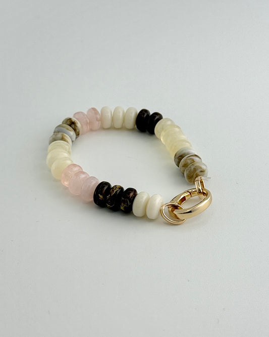 Brown/Pink Multi Bracelet