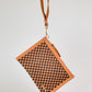 Westlynn Woven Bum Bag - Check Coffee