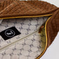 Suede Westlyn Woven Bum Bag - Chocolate