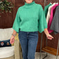 Evangeline Turtleneck Sweater - Green