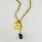 Chunky Chain Necklace With Medalion