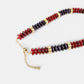 Bead Necklace - Burgundy
