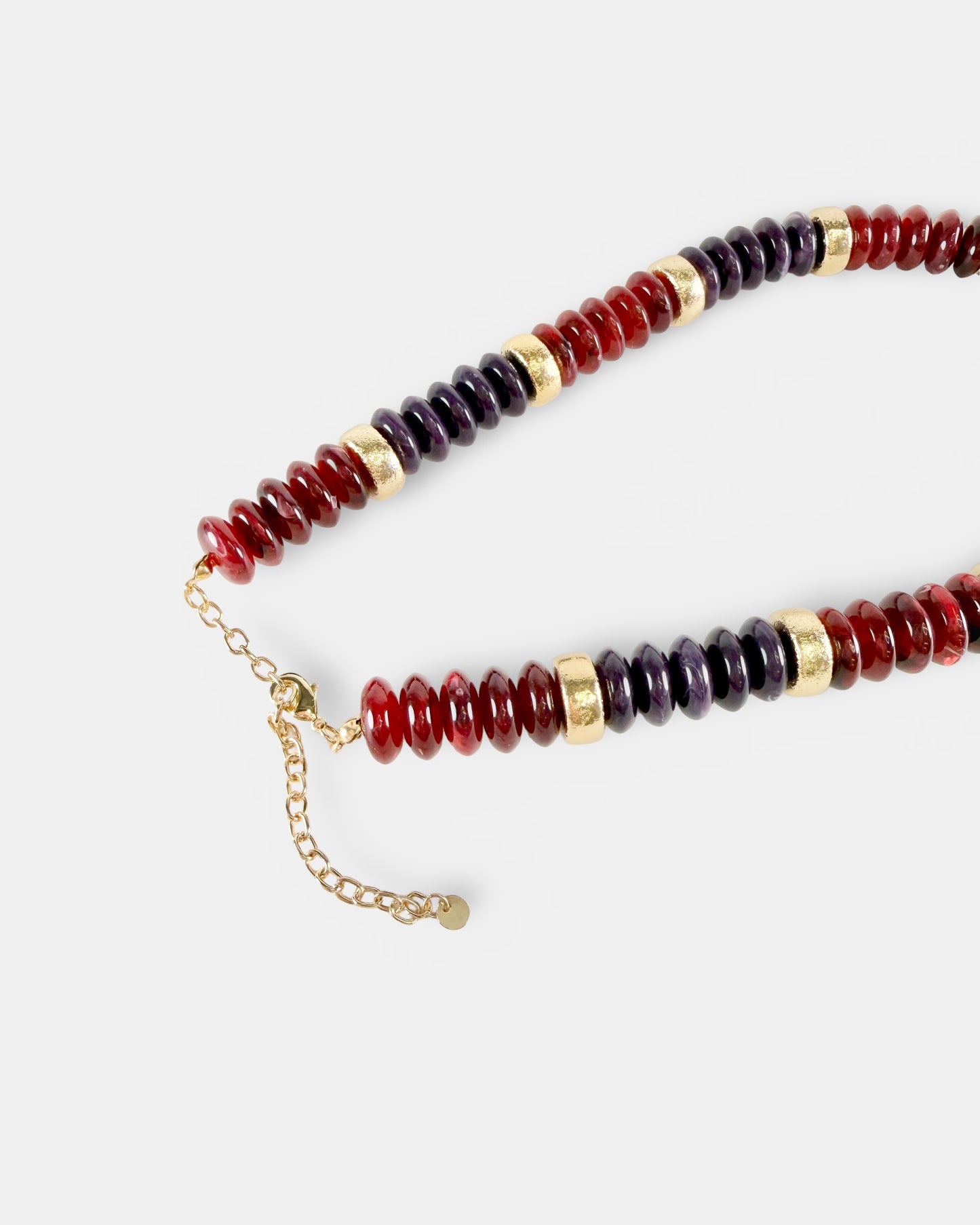 Bead Necklace - Burgundy