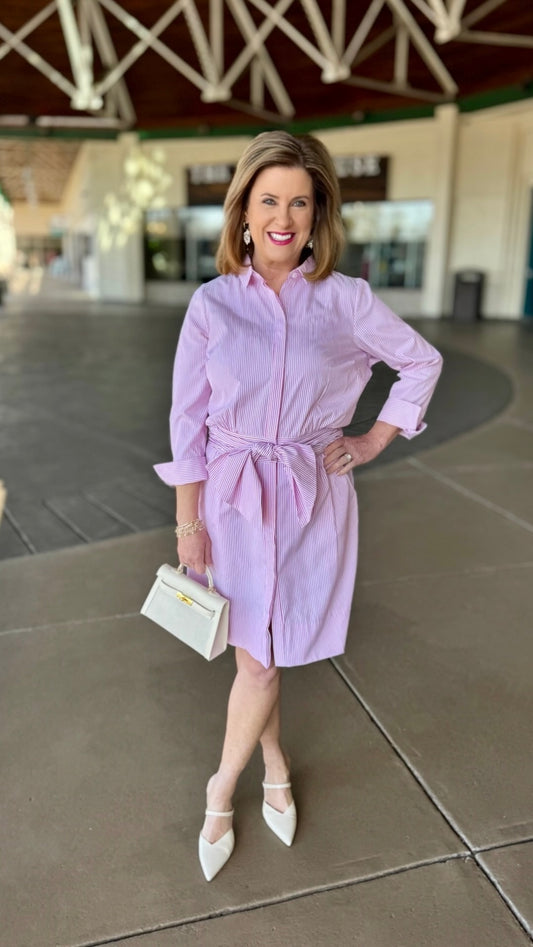 Gretchen Scott Pink Breezy Blouson Dress