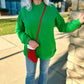 Mallory Mock Neck Top - Green