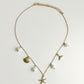 Pearl & Starfish Charm Necklace