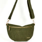 Suede Westlyn Woven Bum Bag - Olive