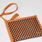 Westlynn Woven Bum Bag - Check Coffee