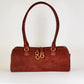 Hobo Sadie Satchel - Suede Chocolate