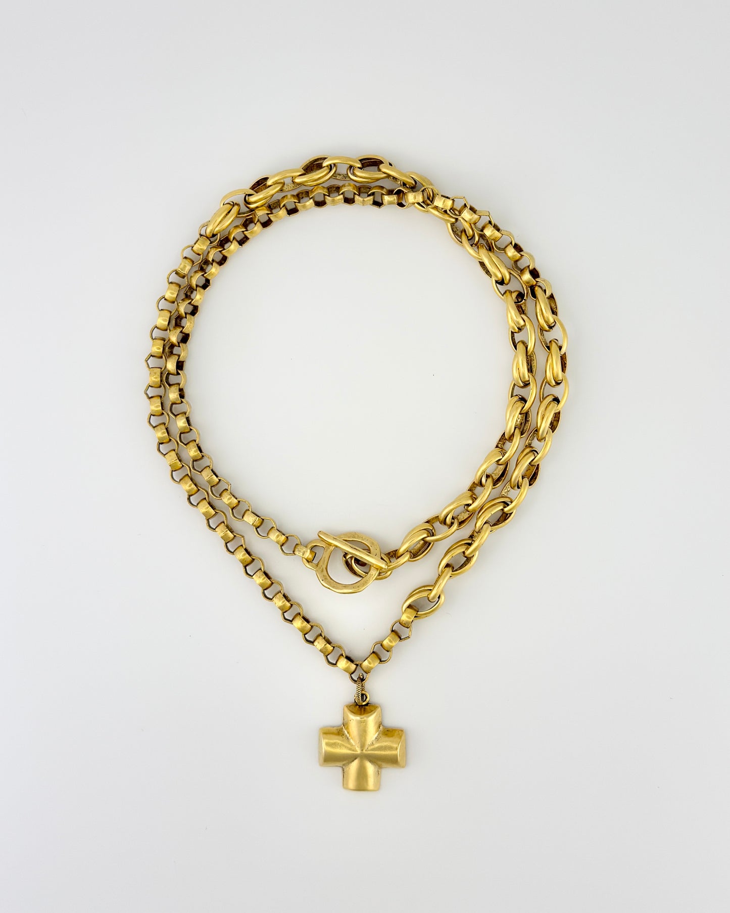 Ave's Way Chunky Cross Necklace
