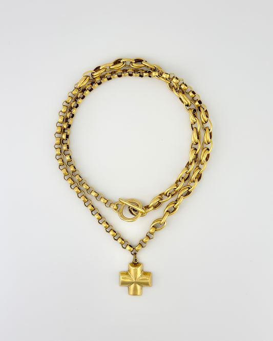 Ave's Way Chunky Cross Necklace