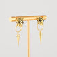 Leopard Charm Post Earrings