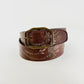 Teak Rustic Mohawk Leather Belt