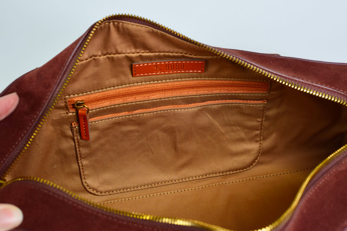 Hobo Sadie Satchel - Suede Chocolate