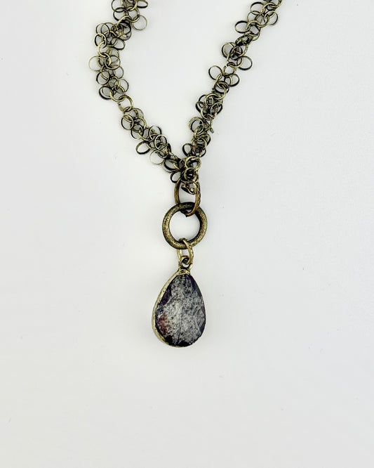 Tear Drop Charm Necklace