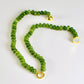 Olive Stone Bead Necklace