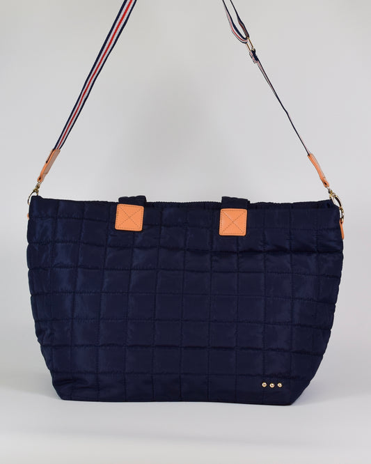 Day Dreamer Quilted Tote Bag - Navy
