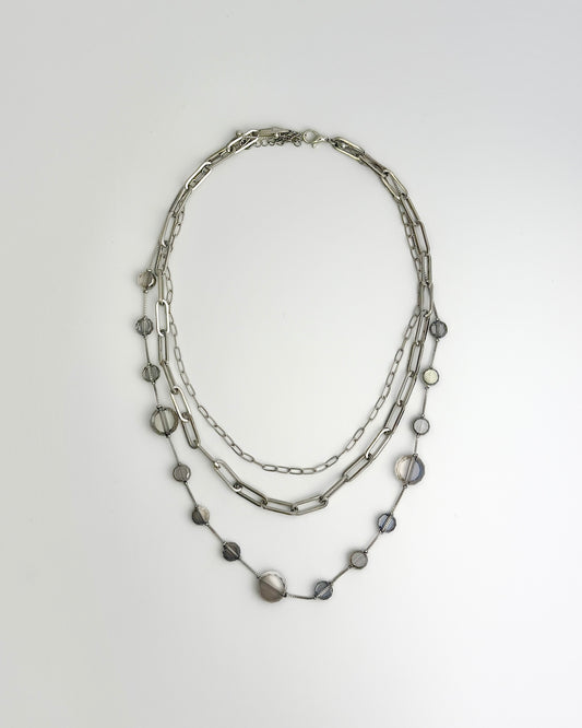 Silver & Gray Earl Necklace