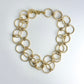 Yochi Abstract Golden Circle Necklace