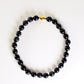 Black Round Stone Necklace