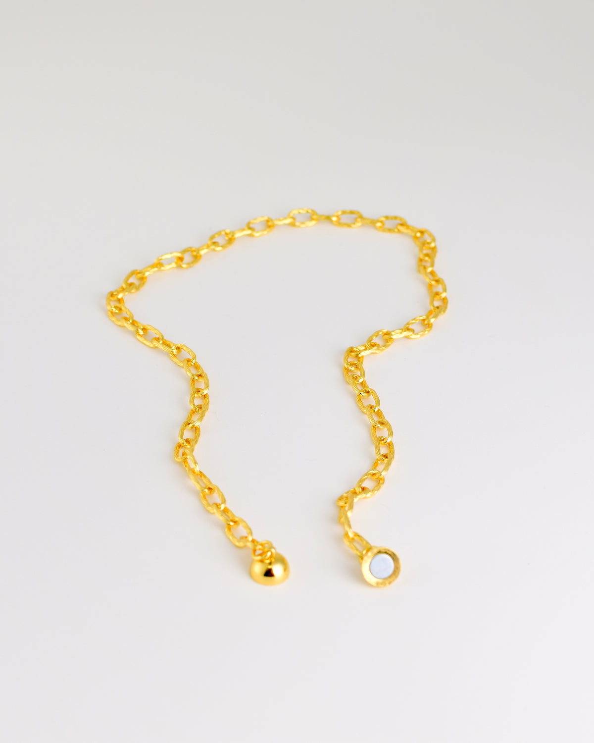 Gold Delicate Textured Necklace