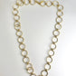 Yochi Abstract Golden Circle Necklace