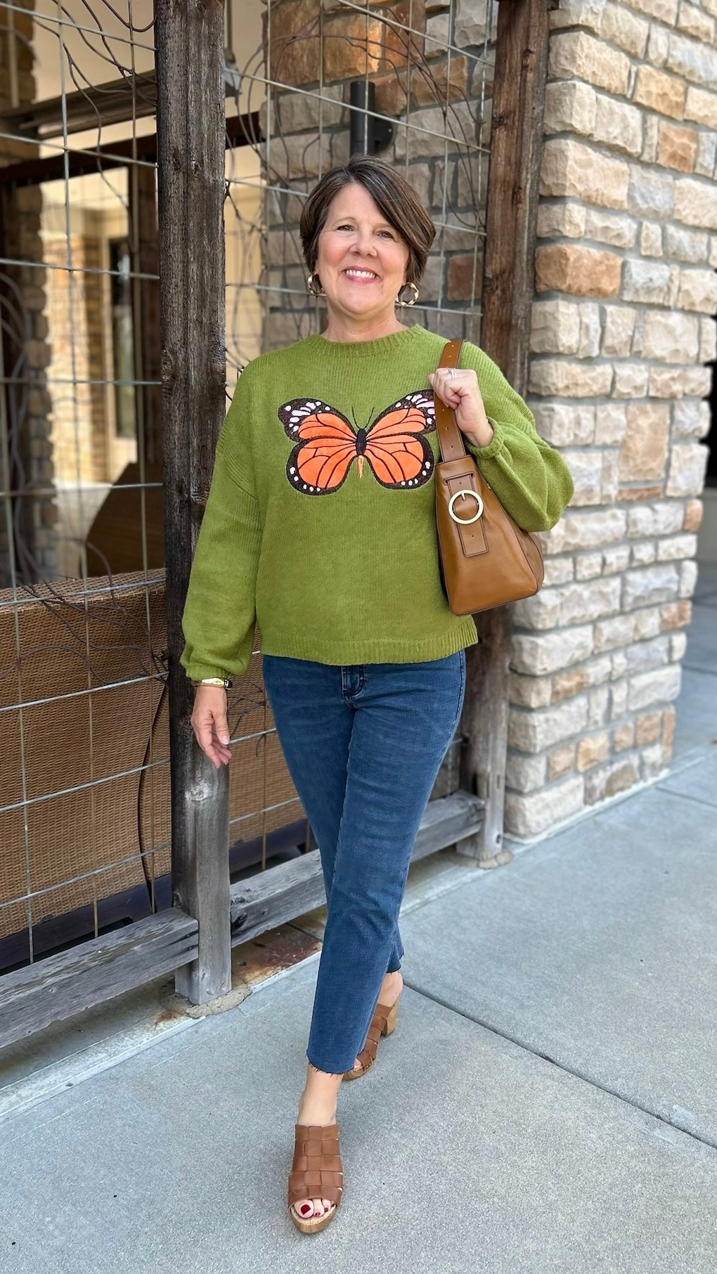 Butterfly Sweater - Green