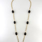 Long Black Stone Necklace