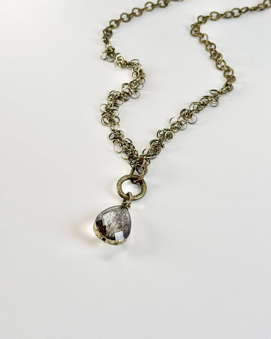 Tear Drop Charm Necklace