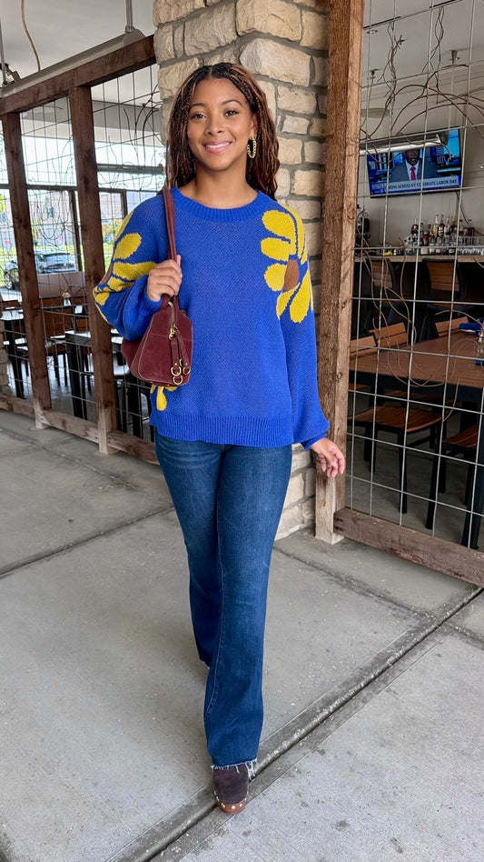 Daisy Sweater - Blue