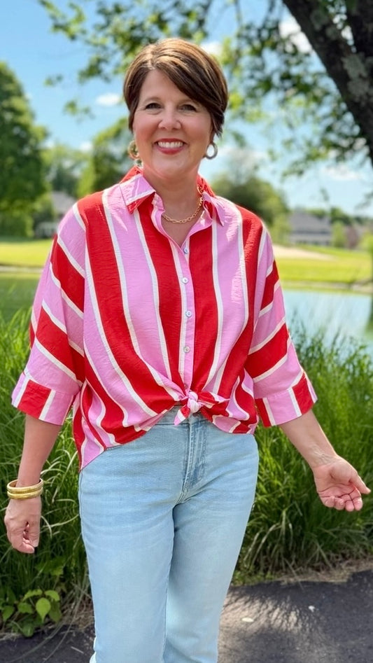 Saylor Stripe Top