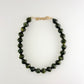 Marble Pebble Stone Necklace - Olive