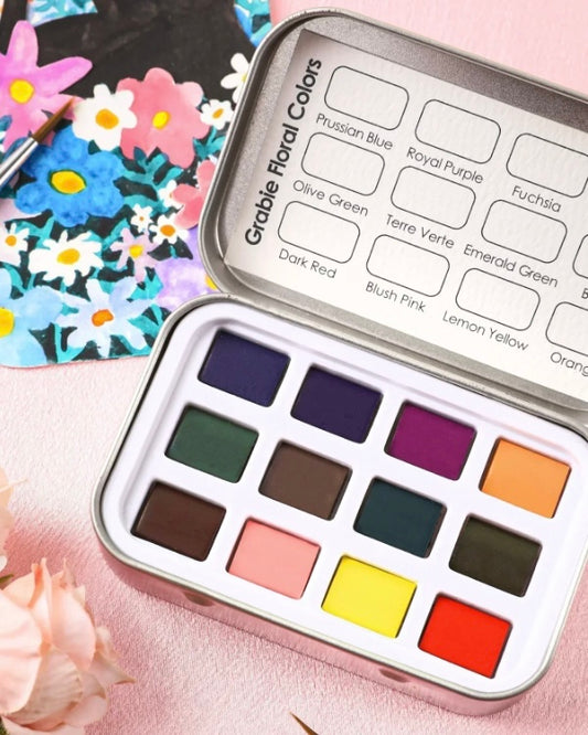 Floral Watercolor Pocket Set