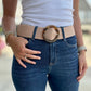 Stretchy Belt- Pink Woven