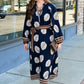 Nicole Border Print Midi Dress