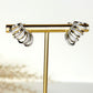 Izara Pava Hoop Earrings - Silver