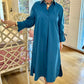 Elizabeth 3/4 Sleeve Midi Dress