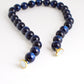 Navy Round Bead Necklace
