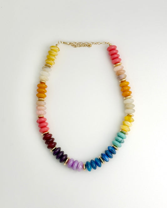 Marble Rondelle Necklace