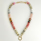 Marble Stone Necklace - Beige Multi