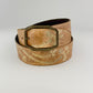 Tan Rustic With White Mohawk Leather Belt