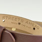 Coffee Leather Belt With Silver Oval Studs