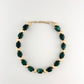 Gold & Emerald Green Bead Necklace