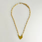 Handmade Gold Heart Chain Necklace