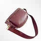 Fanny Pack With Studs - Burgundy