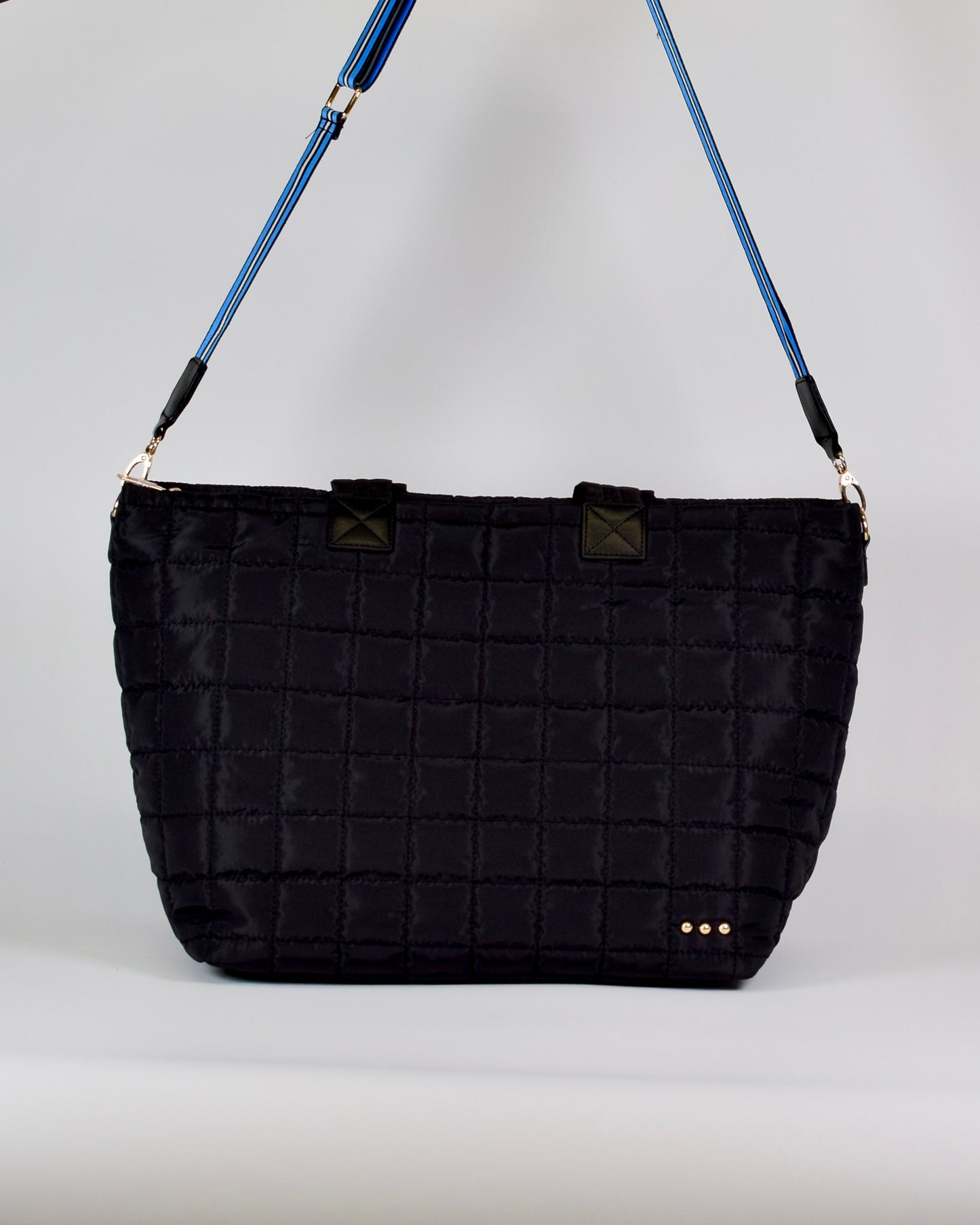 Day Dreamer Quilted Tote Bag - Black