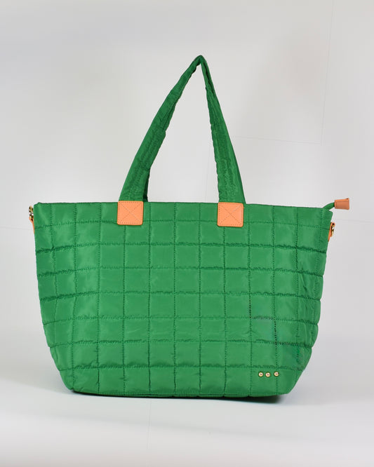 Daydreamer Quilted Tote Bag - Emerald