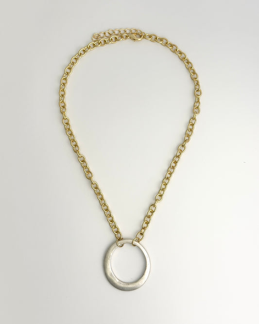 Gold & Silver Infinity Necklace