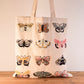 Flutter Butterfly Embroidered Tote