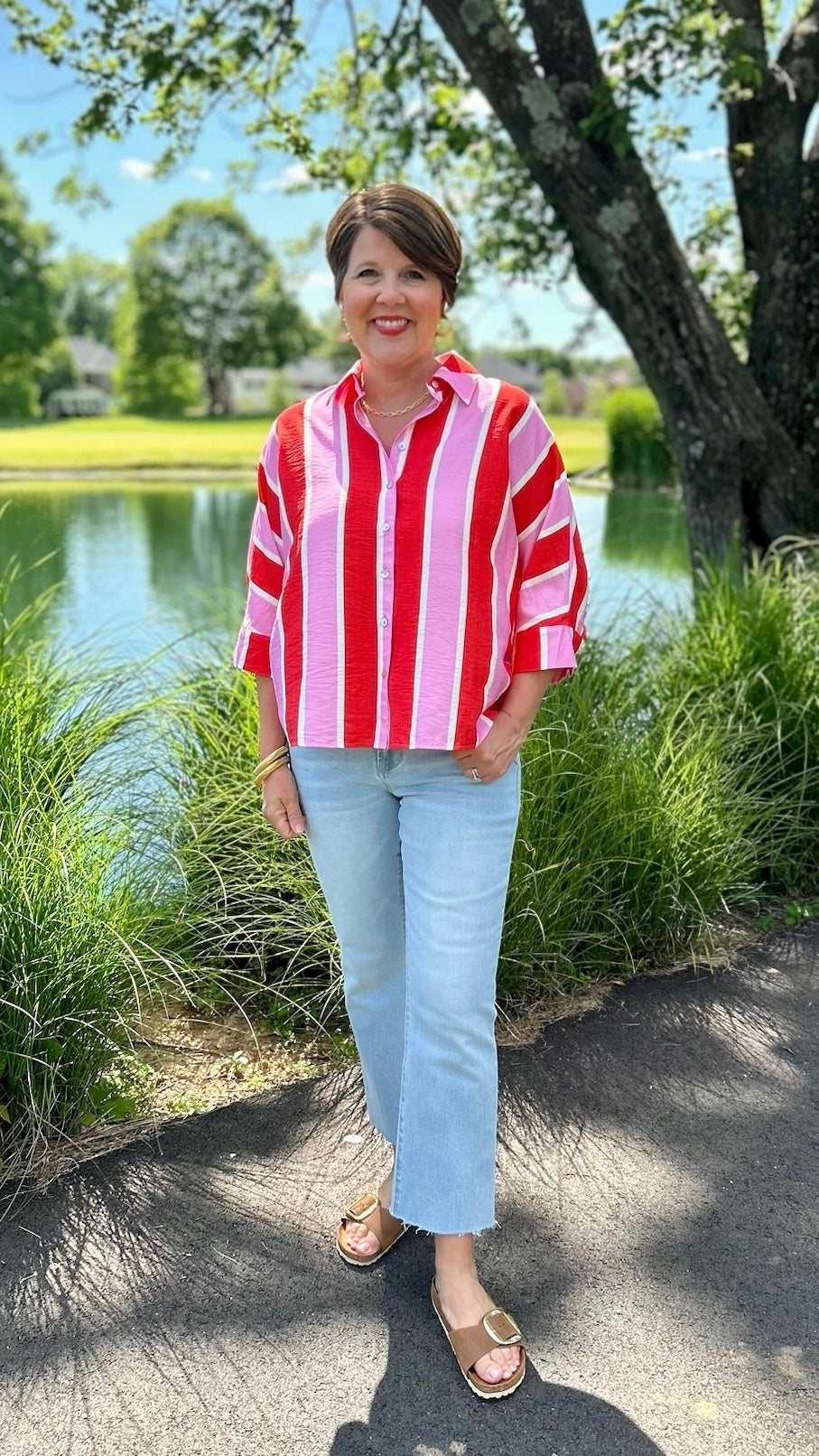 Saylor Stripe Top